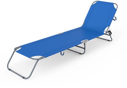 Solstol Marbueno Donkerblauw 187 x 24 x 55 cm 2 Stuks