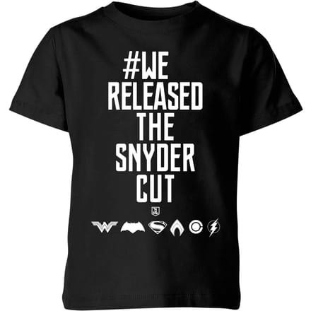 Justice League We Released The Snyder Cut Kids' T-Shirt - Black - 122/128 (7-8 jaar)