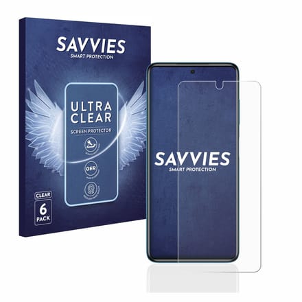 Savvies - Screenprotector voor Xiaomi Poco X3 Pro - Folie Beschermfolie transparant 6 Stuks