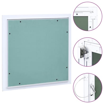 vidaXL - Toegangspaneel - met - aluminium - frame - en - gipsplaat - 200x200 - mm