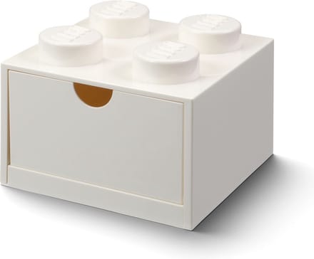 LEGO - Opbergbox Bureaulade Brick 4 - Kunststof - Wit
