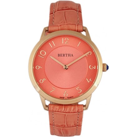 Bertha Abby Zwitsers horloge met leren band