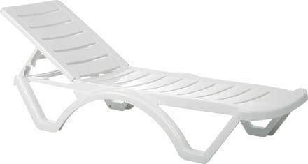 CLP Aqua - Set van 10 ligstoelen wit