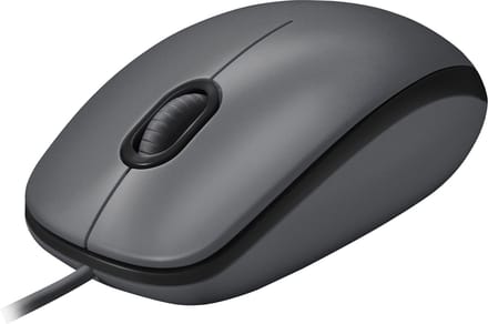 Logitech M100 - Bedrade Muis - USB - Plug & Play - Zwart