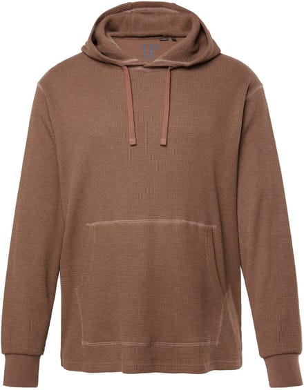 JP 1880 - Heren - Hoodie capuchontrui wafelstructuur - Kaneel - Maat L