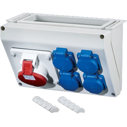Hensel Enystar Aansluitdoos WM2 1x16A 5p 400V 2x16A 2p PE - FP CB 216