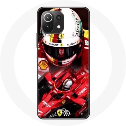 Coque - Formule 1 - Xiaomi Mi 11 Lite - Souple - Rouge - Sebastian Vettel F1 rouge