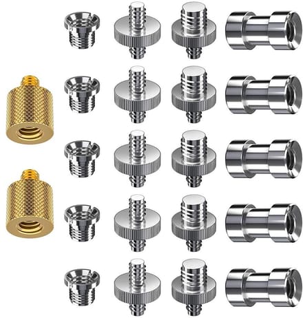 22-delige Schroefadapter Set voor Statief, Camera en Microfoon (1/4 inch & 3/8 inch)