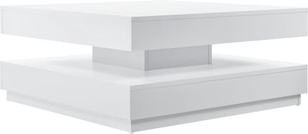 Salontafel Napels met draaibaar tafelblad wit