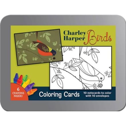 Charley Harper Birds Coloring Cards - Charley Harper