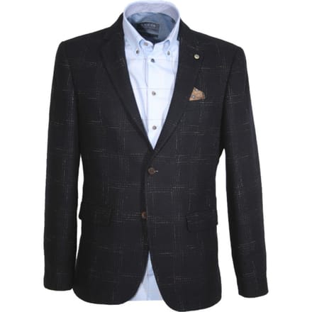 Carter & Davis - Casual colbert - Heren - 50 - Blauw - Katoen - 2628-3427