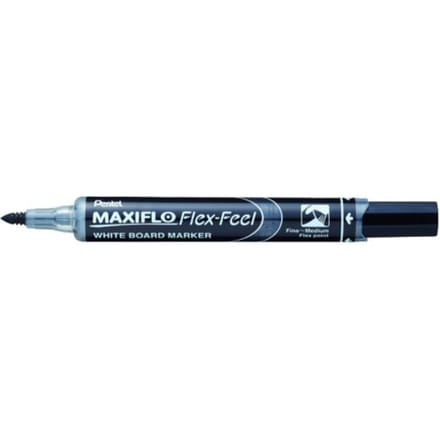 Whiteboardmarker pentel mwl5sbf maxiflo rond 1.5-4.5mm zwart