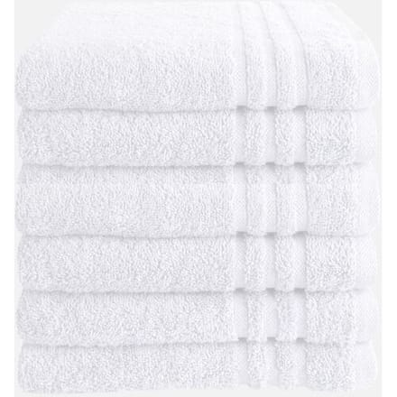 Byrklund Handdoek 50x100 cm 500gram Wit - 6 stuks