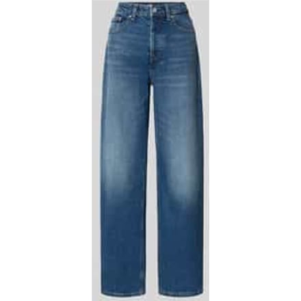 Wide & loose fit jeans van katoenmix
