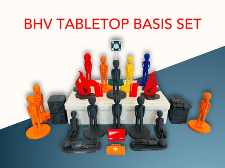 BHV Tabletop Basisset - Oefenset voor BHV training, ontruiming en calamiteitenoefeningen