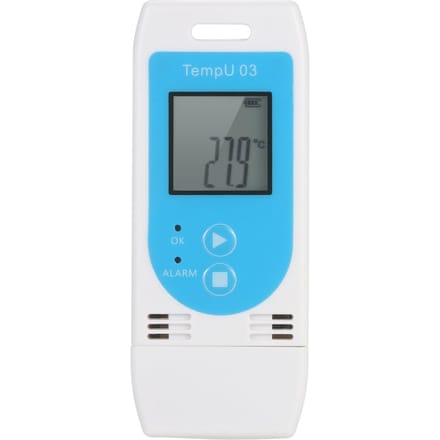 KKmoon USB temperatuur-vochtigheid datalogger Herbruikbare RH TEMP datalogger recorder vochtigheidsopname blauw