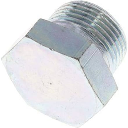 Plug G3/4'' Staal met Buitenzeskant 60° Conus 175bar Hydrauliek [2 Stuks]