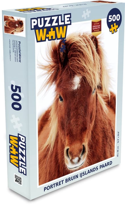 Puzzel Paard - Bruin - IJsland - Legpuzzel - Puzzel 500 stukjes