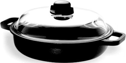 Kookpan met deksel - Inductie pan - Lekker koken - Ovenbestendig - 24 cm - Antraciet