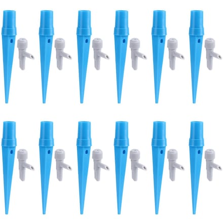 12 Pièces Pics d'Arrosage Automatique pour Fleurs Système d'Irrigation Goutte à Goutte Auto-Arrosant blue