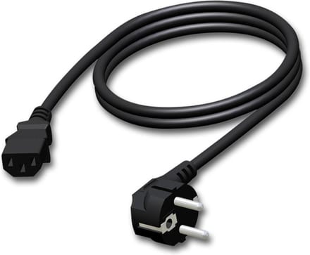 Procab CAB490/1.5 Stroomkabel Eurokabel Schuko naar Euro 1.5 Meter