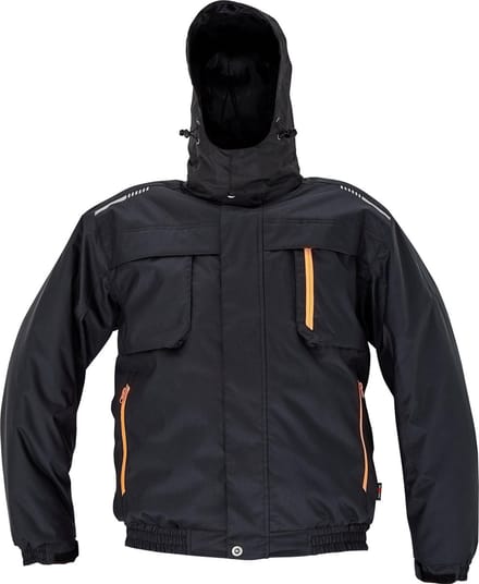 Heren winterjas pilotjack Zijl zwart M