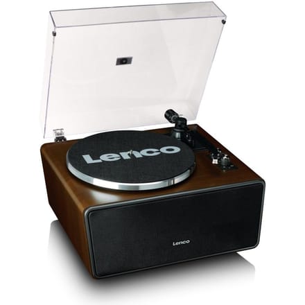 Lenco Platenspeler met Bluetooth - 4 ingebouwde Speakers 70W RMS - Lenco Expertise lijn - LS-470WA - Bruin