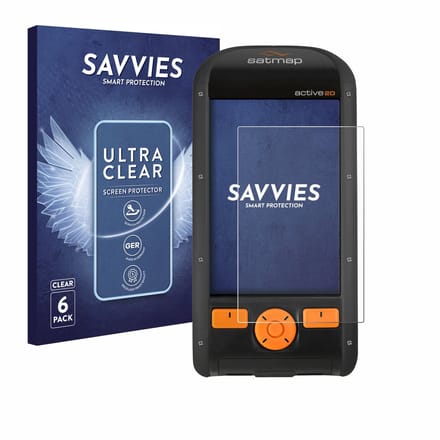 Savvies - Screenprotector voor Satmap Active 20 - Folie Beschermfolie transparant 6 Stuks