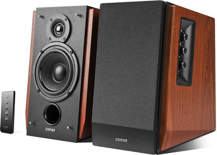 Edifier R1700BT - 4" Bluetooth Bookshelf Speakers - 66W - Brown