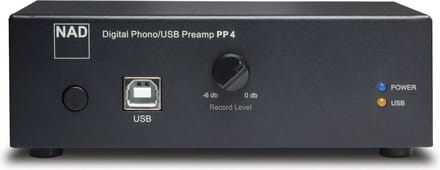 NAD PP 4 Phono Voorversterker met USB voor Digitaliseren Vinyl - Zwart