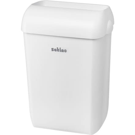 Afvalbak satino open inworp 43 liter wit 332570