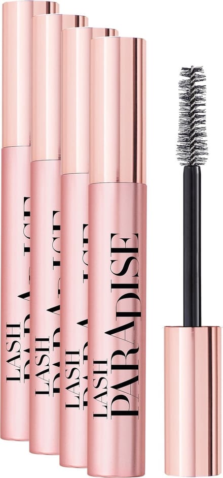 L’Oréal Paris Paradise Extatic Mascara - 01 Black - Mega Volume Mascara - 4 stuks - Voordeelverpakking