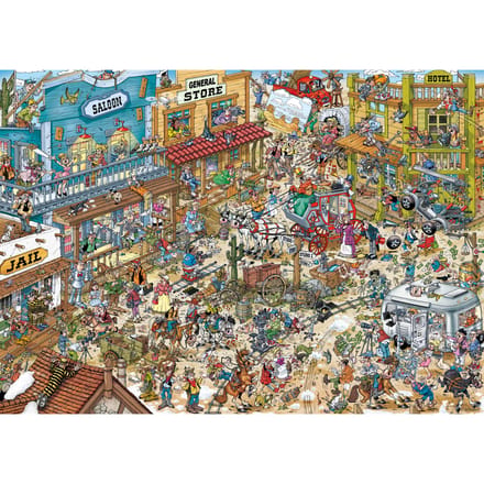 Ravensburger – Ray’s Comic Series: Movie Set 1 – Western – Cartoon Legpuzzel – 1000 Stukjes