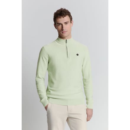 No Excess Pullover Half Zip Melange Mint Maat: M | Coltruien Outlet | Heren | Groen