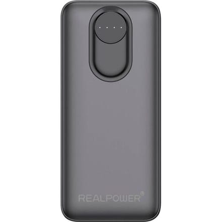 RealPower Powerbank 20.000 mAh Quick Charge, USB PD Zwart
