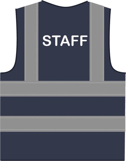 Staff hesje RWS marineblauw