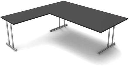 Hoekbureau Profi antraciet 200cm