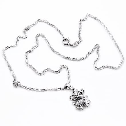 Gerhodineerd XUPING Ketting met Kikker Hanger