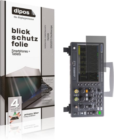 dipos – Matte Privacy Screenprotector geschikt voor Hantek DSO2D15 Oscilloscope | Anti-Spy Beschermfolie