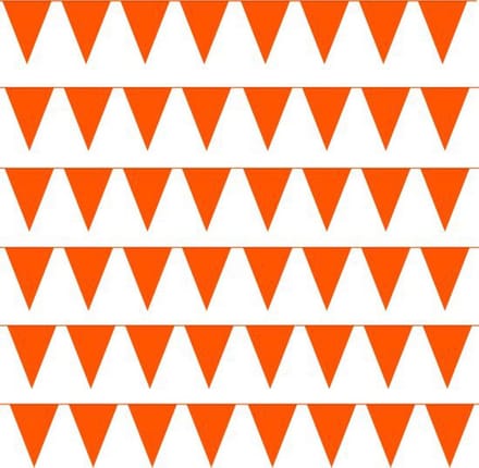 Fjesta© Oranje Vlaggenlijn - Set van 20x 10 meter - 200 meter