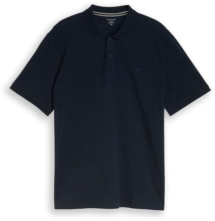Tom Tailor - Plus Size - Piqué-poloshirt met geborduurd logo - Maat 2XL - Sky Captain Blue