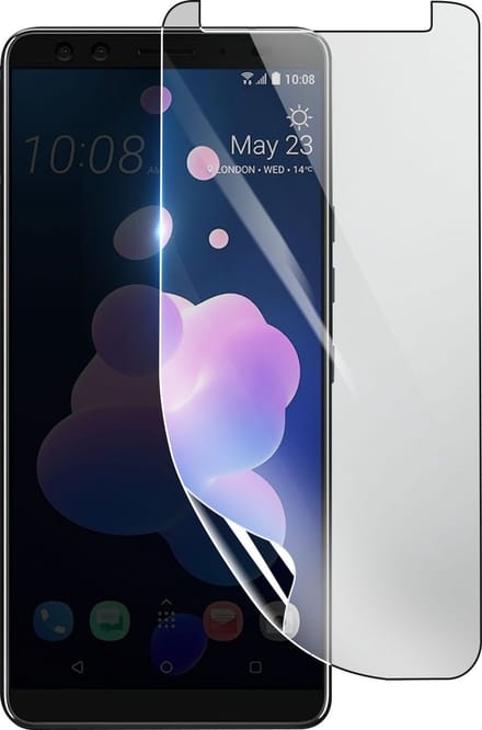 3mk, Geschikt voor HTC U12 Plus, Schokbestendige Hydrogel Screenprotector, Transparant