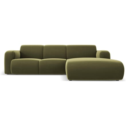 4-zitshoekbank Lola velvet rechts | Windsor & Co
