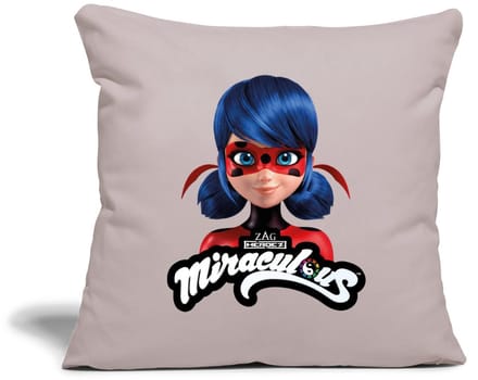 Miraculous Ladybug Met Logo Sierkussenhoes, 45 x 45 cm