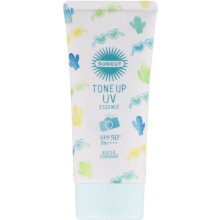 Kose - Suncut Tone Up UV Essence SPF50+ PA++++ - 80g - Mint Green