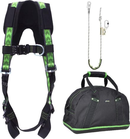 Kratos Complete set valbeveiliging Standaard-Plus - Werkpositioneringslijn verstelbaar 2,0mtr - Maat S-L