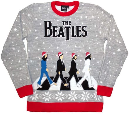 The Beatles - Drop T / Abbey Road Xmas Sweater/trui - S - Grijs