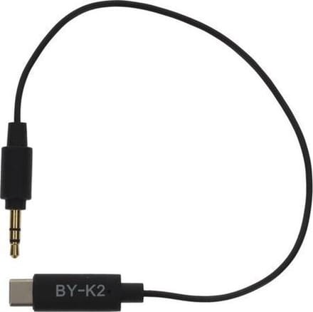Boya Universele Adapter BY-K2 3,5mm TRS naar USB-C