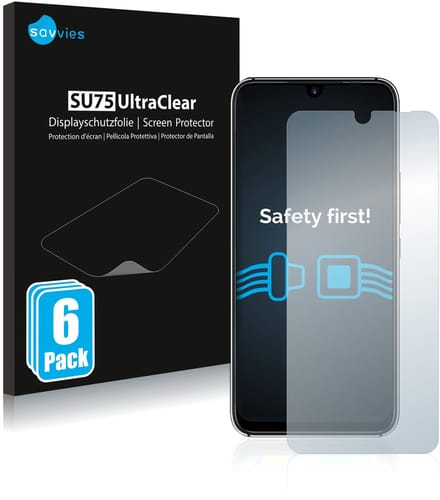Savvies - Screenprotector voor Umidigi A7 Pro - Folie Beschermfolie transparant 6 Stuks