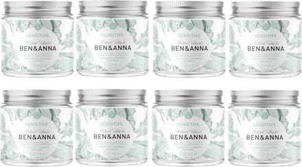 BEN&ANNA - sensitive tandpasta 100 ml - 8 Pak - Voordeelverpakking